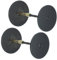 PATIKIL Door Knob Hole Cover Plate, 2 Pack 2 3/16 Dia. Deadbolt Cover Plate Door Hole Filler Plate for 1 3/8 to 1 3/4 Holes, Matte Black