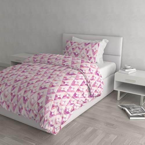 Italian Bed Linen Dafne Bettwäsche-Set, Bedruckt, Mikrofaser, Kinki, Einzelbett