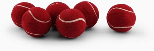 JaHaNa Sports Sparks Heavy Cricket Tennis Balls for Training and Practice Pack of 6