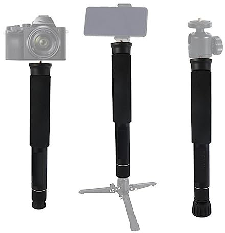 Einbeinstativ, 8 Abschnitte Monopod Aluminiumlegierung Fotografie Unipod Stick Reise-Einbeinstativ für Wandern Camping Selfie-Stick