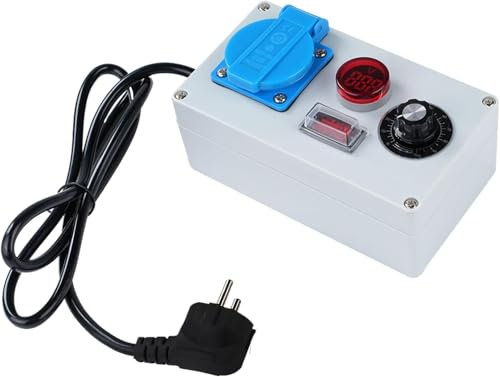 DEWIN Regolatore di velocità 220V 10A 2000W Regolatore di Velocita per Motori 220V Variateur de Vitesse pour Moteur 220V Speed Control Motor