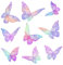 48 Stück Schmetterlinge 3D Aufkleber, 3 Größen Schmetterling deko Wandtattoo Laser Schmetterlinge Aufkleber, Schmetterling Wanddeko Butterfly Wandsticker für Geburtstag Party DIY Handwerk