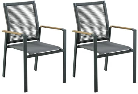 Gravidus Stapelstuhl Davina 2er Set: Modern, platzsparend