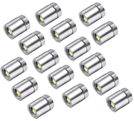 HVVENTY 42 luci in miniatura per mini spot 7 colori, funzionamento a batteria, piccole luci a LED per (colorate)