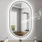 STARLEAD Schwarz Oval-LED-Badspiegel-mit-Beleuchtung 100x60cm, Bluetooth, Dimmbar, 3 Lichtfarben, Entfogging, Speicherfunktion, HD Hartglas, IP44, Horizontal/Vertikal, Nicht-Metallischer Rahmen