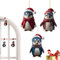 Pinguin-Weihnachtsschmuck – 2D-Winter-Weihnachtsschmuck | Acryl niedliche Pinguin-Ornamente | Weihnachtsbaumbehang Dekorationen | Tier-Ornamente für Weihnachten