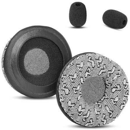 PRO 9450 Headset Ersatz-Ohrpolster Kompatibel mit Jabra PRO 920 930 935 9450 9460 9465 9470 / UC Voice 550 Kopfhörer(Textilgewebe und Memory-Schaum Ersatzpolster)