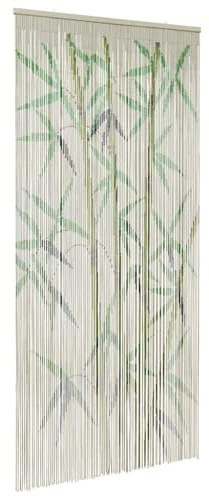 Rantry Fliegenvorhang für Türen, Bambusdruck, 100 x 200 cm, aus Bambus, Innenmöbel, für Schlafzimmer, Wohnzimmer, Büro