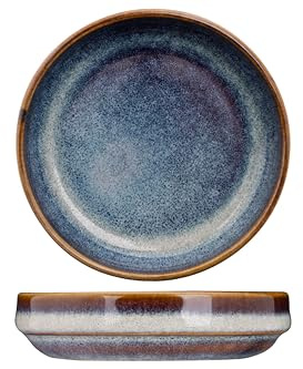 Cosy & Trendy Set mit 6 Schalen aus Steingut, Jade, Indigo, D9 x 2 cm