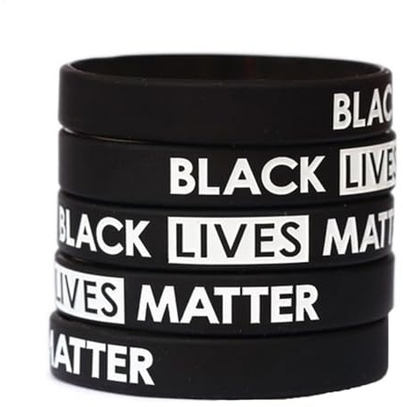 Lunaobrik Symbolisches Silikon Motivationsarmband für Männer, Black Lives Matter-Armband | Frauen und Jugendliche, Motivational Silikonarmband Herren
