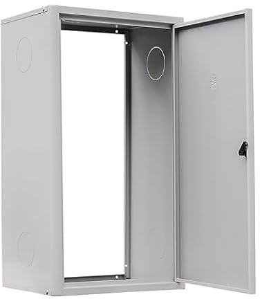 Copricaldaia da Esterno e Interno in Lamiera Preverniciata Bianco-Grigio SP. 6/10 – Dimensioni 100x55x33cm – Con Kit di Montaggio, QR code per Istruzioni e Pellicola Protettiva – Dotato di chiave
