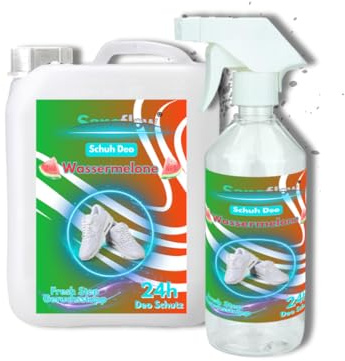 6L Schuh Deo Wassermelone – Frischekick für Ihre Schuhe! Geruchsstopp & Schweißgeruch-Entferner für langanhaltende Frische