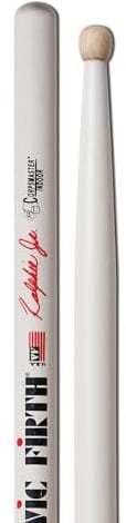 Vic Firth - Bacchette per Batteria Rullante da Marcia Serie Corpsmaster® Signature - Ralph Hardimon 'Junior Indoor' - Punta di Legno - Bianche