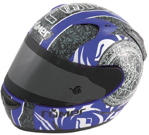 Römer RR50213_XL Mandala Motorradhelm Größe XL Schwarz / Blau