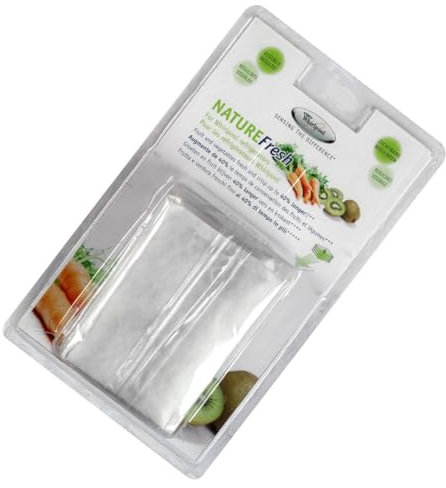 Wpro NFS001 Pack de 4 Sachets Nature Fresh, pour Réfrigérateurs Whirlpool Équipé du Dispositif