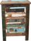 GURU SHOP Antiker Bunter Schubfachschrank, Nachtschrank - Modell 10, Braun, 60x43x32 cm, Kleine Schränke