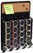 Mind Reader Organiseur de dosettes à usage unique, support mural, capacité de 20 capsules, magnétique ou adhésif, 27,3 cm (L) x 39,4 cm (l) x 6,3 cm (H), noir