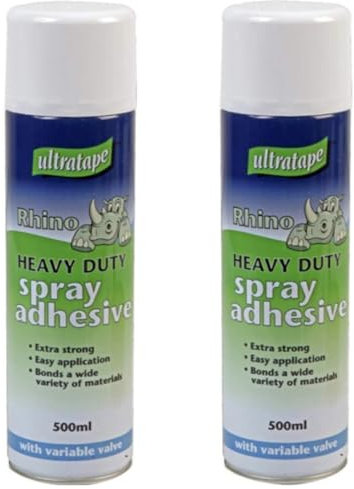 2 X Ultratape Spray Adhesive 500ml