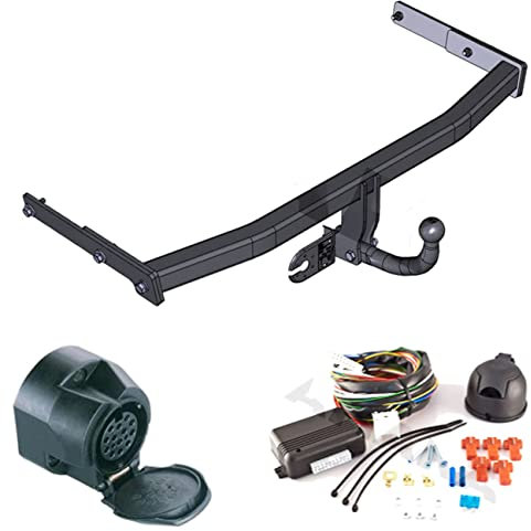 AHK - Gancio di traino con set elettrico a 13 poli per Audi A3 2003 / Golf V 2003, con testa sferica avvitata