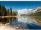 Runa Art Fototapete Berge See Modern Vlies Wohnzimmer Schlafzimmer - Made in Germany - 308 x 220 cm Braun Blau Grün 9100010a