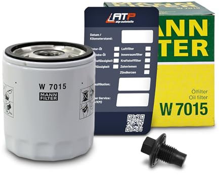 1x Ölwechsel Set - MANN ÖLFILTER + Ölablass-Schraube + LIQUI MOLY Ölwechsel-Anhänger