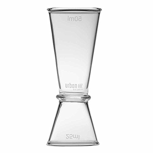 Glass Jigger Measure 25/50ml - Dual Bar Measure Made from Glass