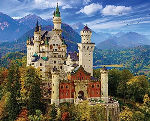 White Mountain Puzzles Neuschwanstein Castle - 1000 Piece Jigsaw Puzzle