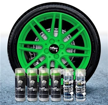 Sophisticauto Vernice Removibile Full Dip Pacco da 4+2 Verde Lime Lucido
