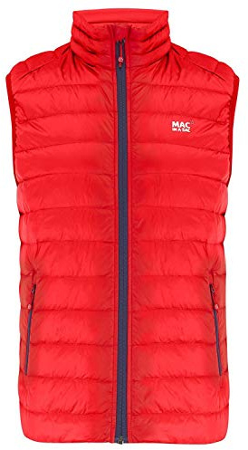 Mac in a Sac Alpine Men's Packable Down Puffer Vest | Lightweight, Extra Warm | 90% Down 10% Feather | Zip Pockets | Packable Bodywarmer