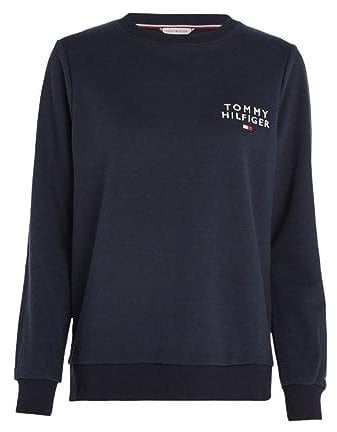 Tommy Hilfiger Sweat Femme Sans Capuche, Bleu (Desert Sky), XL