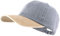 LANGZHEN Unisex Baseball Cap 100% Baumwolle Fits Männer Frauen Washed Denim Einstellbare Papa Hut (Grau Gelb, One Size)