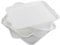 Sosody Juego de 6 Bandejas de Cafeteria de Plastico, Grande Bandejas Plastico Servir, Blanco