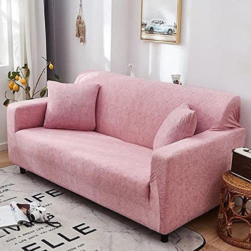 DGSGBAS Couch Bezug Fur Eckcouch L 2/3/1/4 Sitzer Elastisch Bunt Schwarz Sofabezüge GroB U Form Sofa Überwürfe Aus Leder Fuir Klassische Und Ecksofas Sofa Abdeckung Hund Katze rutschfest