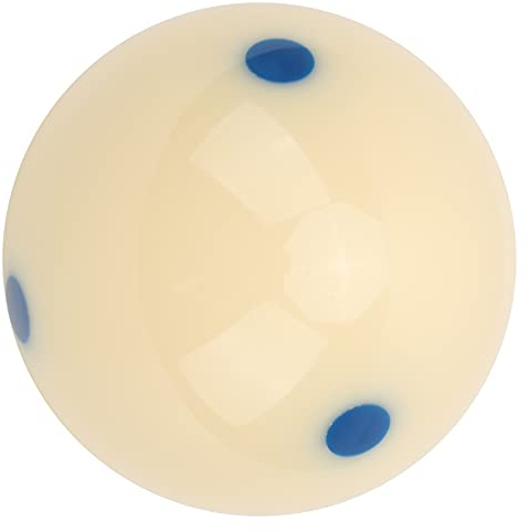 Kudoo Billardkugeln, 57.2mm Spielball Poolbillard Billardkugel, Standard Billardtisch Billardtisch Billard Training Queue Bälle mit 4 Punkten, Vorschriftsgröße 2-1/4''(Blauer Punkt)