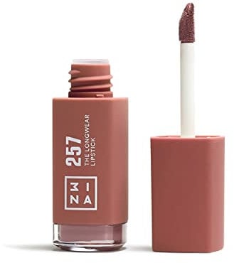 3INA MAKEUP - The Longwear Lipstick 257 - Rose foncé - Rouge à Lèvres Rose foncé avec Acide Hyaluronique - Rouge à lèvres Mat Liquid - Couleur des Lèvres Hautement Pigmenté Mat - Vegan - Cruelty Free
