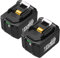 [2 Stück] Ersatz BL1890B 9.0Ah Li-ion Akku für Makita 18V Akku BL1890 BL1860B BL1860 BL1850B BL1850 BL1840B BL1840 BL1830 BL1845 194204-5 LXT-400 mit LED-Anzeige Akku für Makita 18V Elektrowerkzeuge