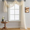 AZRMT Fensterschal, Betthimmel, Vorhänge, Hochzeitsbogen-Drapierstoff, 550 cm lang, Vorhangschal, Volants für Fenster, Wohnzimmer, Schlafzimmer, Party, beige, transparenter Stoff zum Drapieren, 1