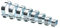 10 Stück 5-20 mm Doppelohr-Schlauchschellen Schneckenantrieb Wasserschlauch Rohrschellen Clips Schlauch Kraftstoffschellen Ringe (Color : Metallic, Size : 15-18mm)
