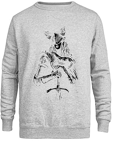 Suzetee Malenia Elden Ring Unisex Crew Sweater Grey, grey, M