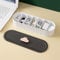 Kabelaufbewahrungsbox, 7-Gitter-Kabel-Organizer-Box mit Deckel, Kabelmanagement-Box, große Aufbewahrungsbox für Ladestecker, Desktop-Kleinigkeiten, Kostenlose 12 Sortieraufkleber und 10 Kabelbinder