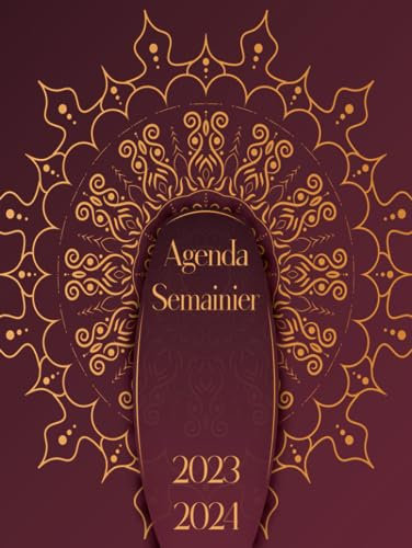 Agenda Semainier 2023 2024: Planificateur 2023 2024 Semainier | 1 semaine sur 2 pages | 12 Mois de Septembre 2023 à Août 2024 | Horaire 08h00 à 19h00 | Grand Format | 120 Pages