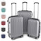 Easy Move ABS Hartschalenkoffer - Ergonomisch & Sicher - Trolley Koffer Set 3-teilig mit 360° Rädern, Zahlen-Schloss - Rollkoffer, Reisekoffer (Silver Gray, Kofferset)