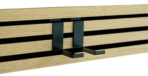 Steinmine - Designmanufaktur Zubehör Haken für Wandorganizer & Akustikpaneelen für DIY Wandregal für Büro, Küche & Mehr (2er Set Wandhaken Lang 8cm für Wandorganizer quer)