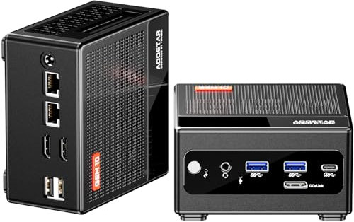 AOOSTAR GEM10 Three NVME Mini PC AMD Ryzen 7 6800H Mini Gamingwith PC 32GB LPDDR5 6400MHz RAM 512GB PCIe4.0 SSD AMD Radeon 680M Mini Computer, OCULINK Port, Dual 2.5G LAN Ports