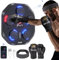 Zacro Musik Boxmaschine, LED Music Boxing Machine, Smart Music Boxing Machine,Wall Mounted Boxing Workout mit 9 Modi/Geschwindigkeiten, Boxmaschine mit Musik, Schlaghandschuhen und Stirnband