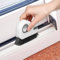 Amabro Brosse de nettoyage de rainure de fenêtre, brosses de nettoyage de cuisine avec pelle à poussière cannelée, outils de nettoyage pour espaces de fenêtre, porte coulissante et climatiseur à volet