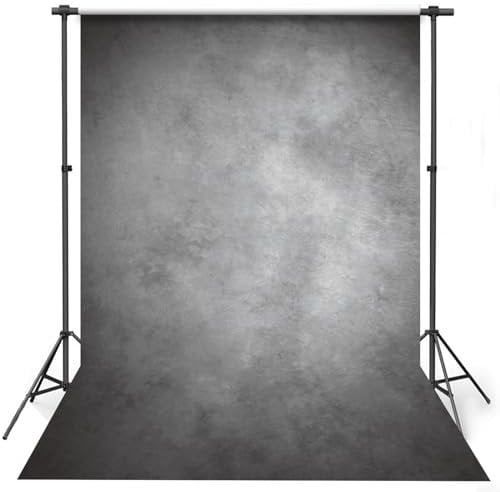 VEOEOV 1,5X2,1m Fotohintergrund Abstrakter Kunst Grau Fotografie Hintergrund für Studio Requisiten Hintergrund Fotografie