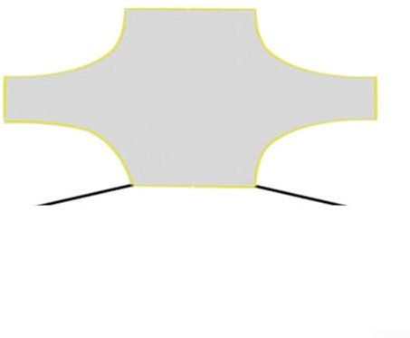 Rete per porta da calcio, rete in poliestere, adatta per 5/7/11 giocatori (7-a-side)