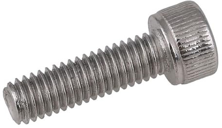 Muarted 5 Stück M4-M12 Linksgewinde Innensechskantschraube 304 Edelstahl Linksgewinde Linkszahn Schraubenbolzen(M6x45)