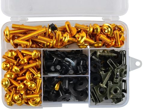 FYXRAO - Kit bulloni carenatura Completa Motocicletta Clip in Acciaio Inox Dado Viti carrozzeria per K-TM SX XC MXC EXC Fenders 65 85 125 250 300 350 450 520